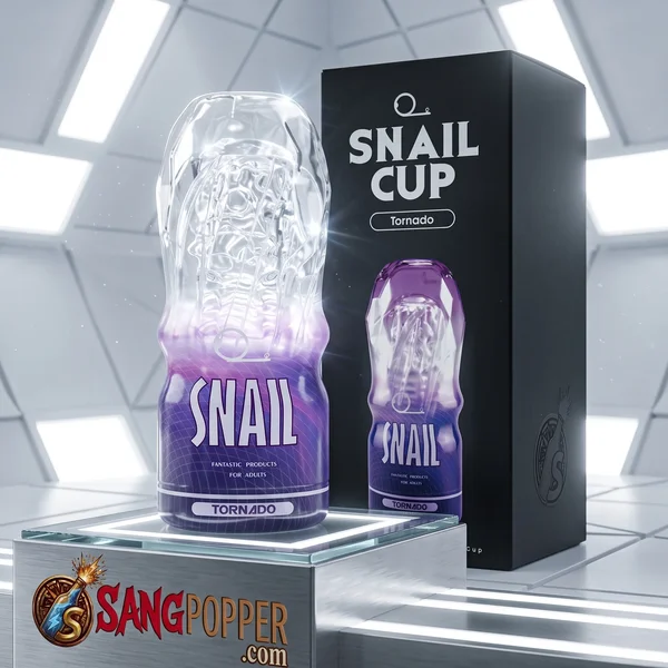 Cốc Tự Sướng Snail Transparent Cup - Bản Trong Suốt Cầm Tay Linh Hoạt (3)