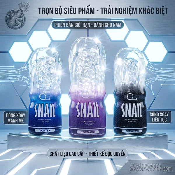 Cốc Tự Sướng Snail Transparent Cup - Bản Trong Suốt Cầm Tay Linh Hoạt (4)