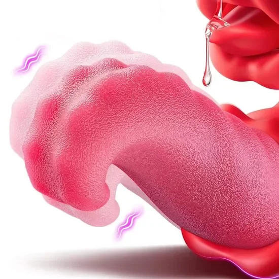 Máy rung liếm lưỡi kép kích thích âm vật phụ nữ, máy mát-xa điểm G (2)