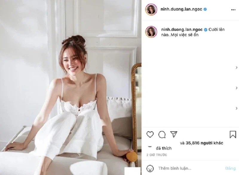 Diện áo dây sexy, Ninh Dương Lan Ngọc khoe vòng 1 căng tròn, đẫy đà của mình 9 (2)