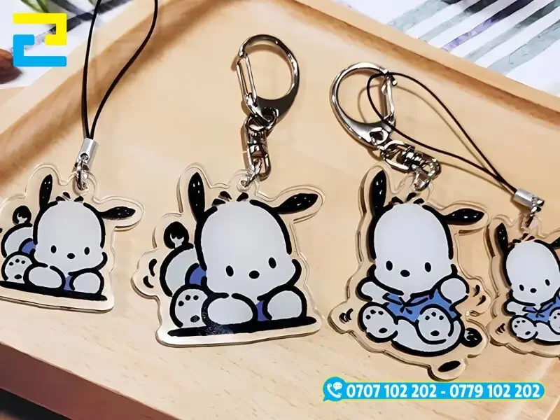 Móc khóa cute in hình con chó dễ thương
