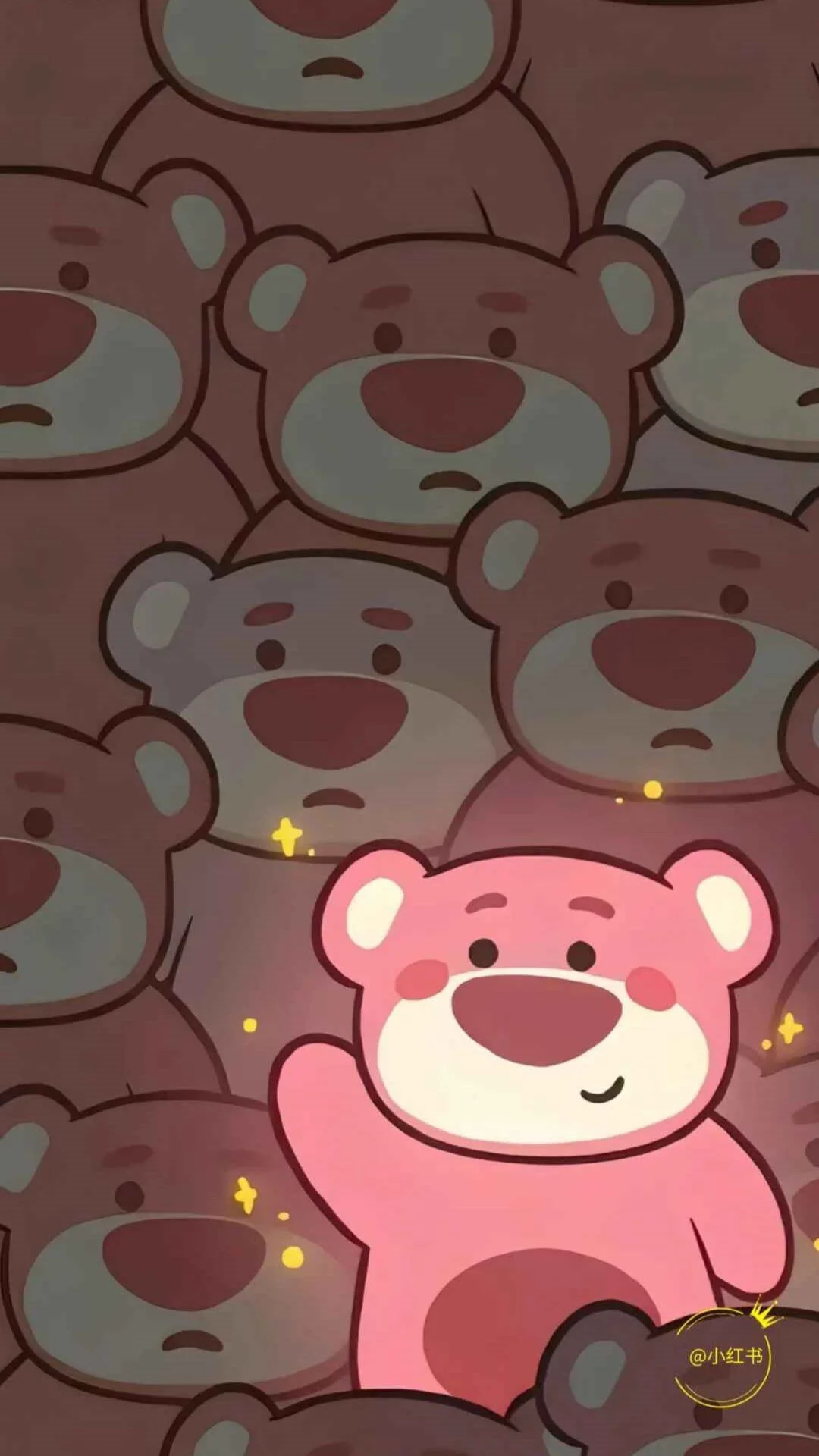 Hình nền gấu dâu Lotso cute lạc lối