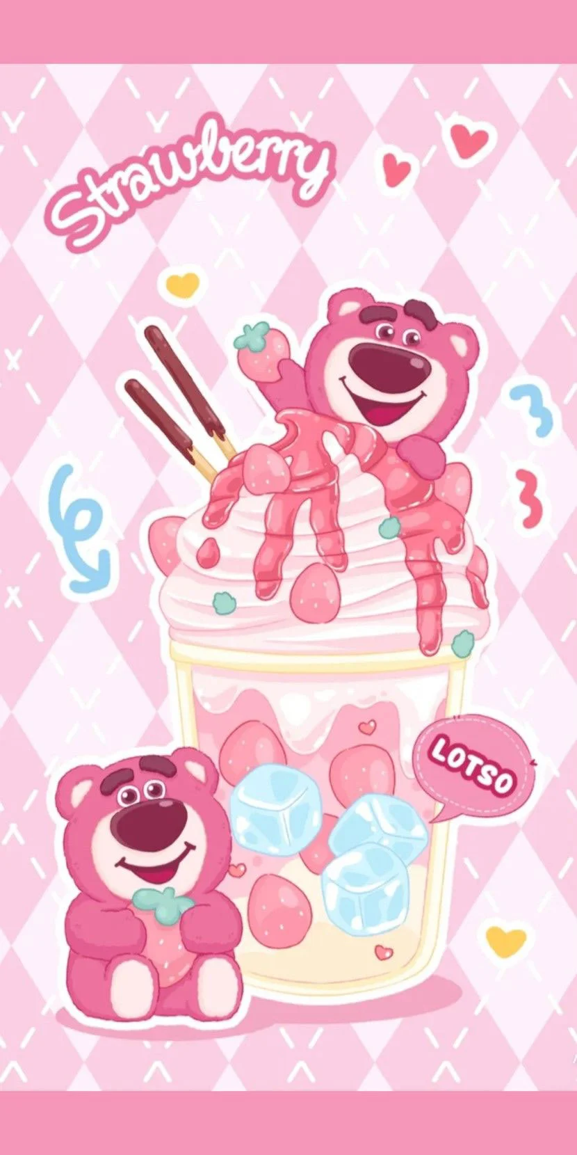 Hình nền gấu dâu Lotso cute lạc lối (3)