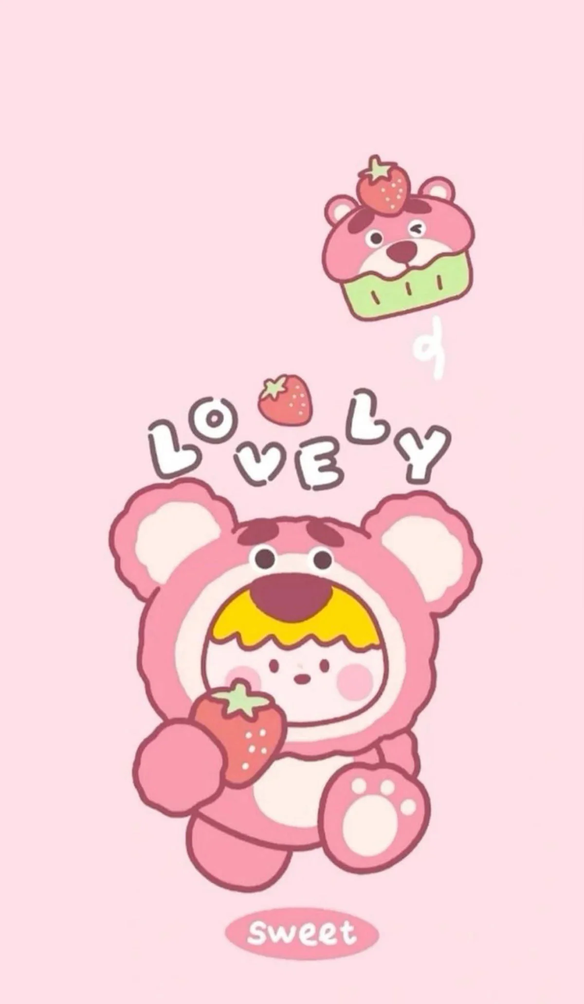 Hình nền gấu dâu Lotso cute lạc lối (4)