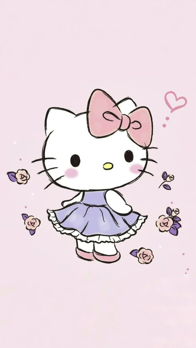 cách tải Hình nền điện thoại Hello Kitty 4k chất lượng cao