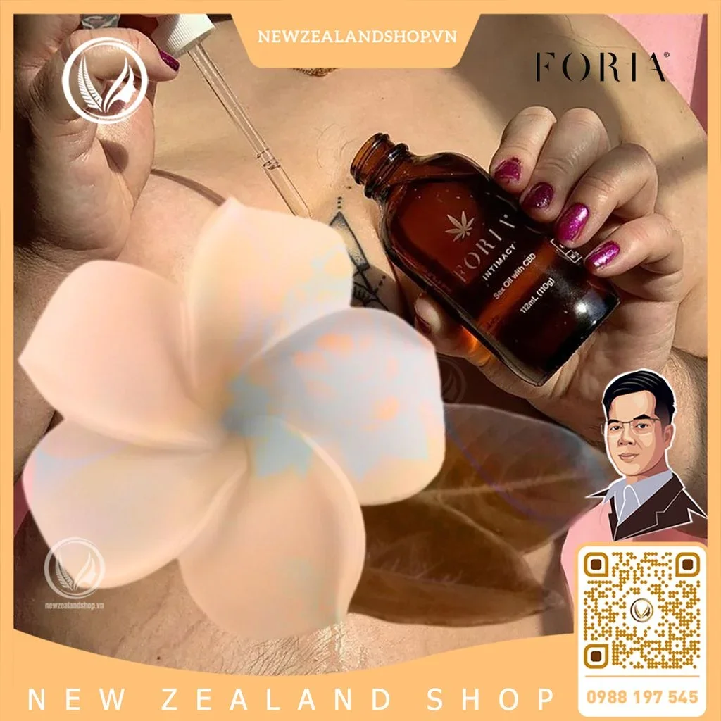 Sản phẩm dầu bôi trơn Foria CBD giúp hỗ trợ đời sống tình dục thăng hoa