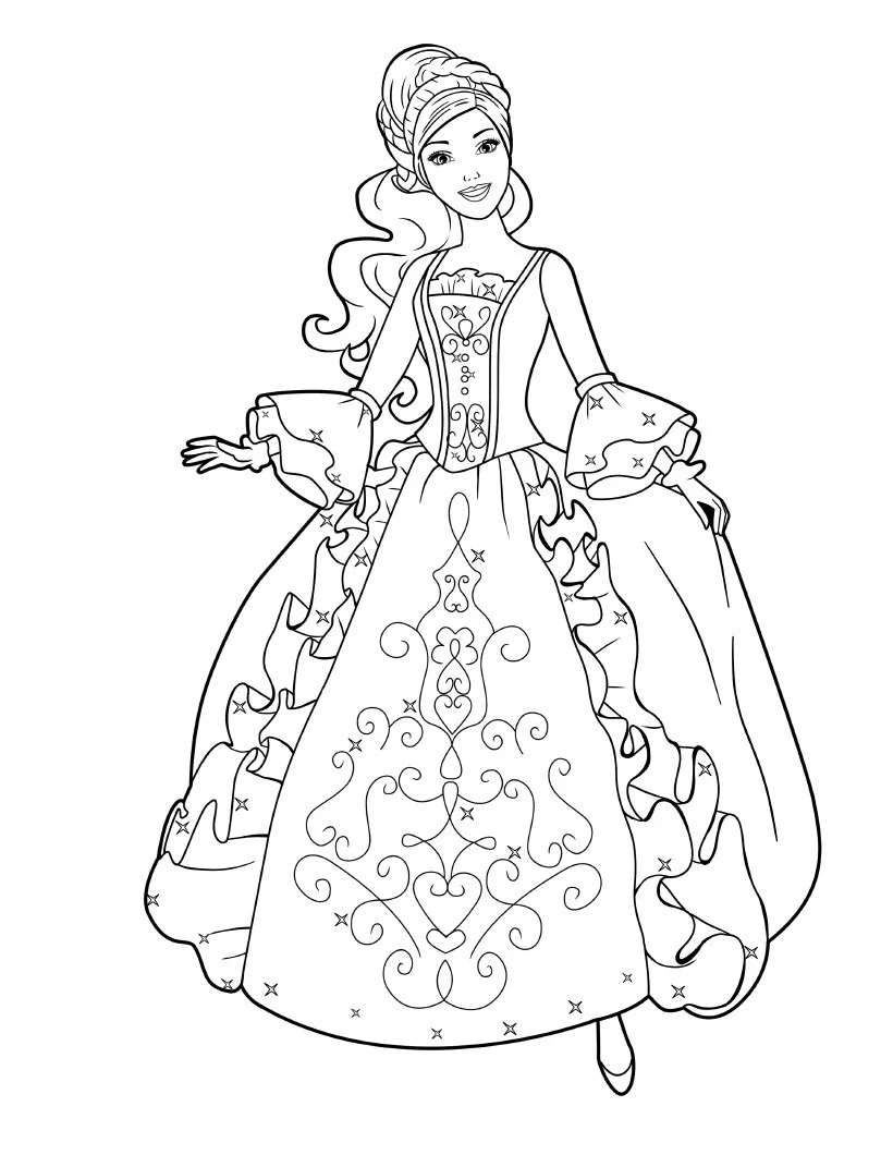 Tô Màu Công Chúa Barbie