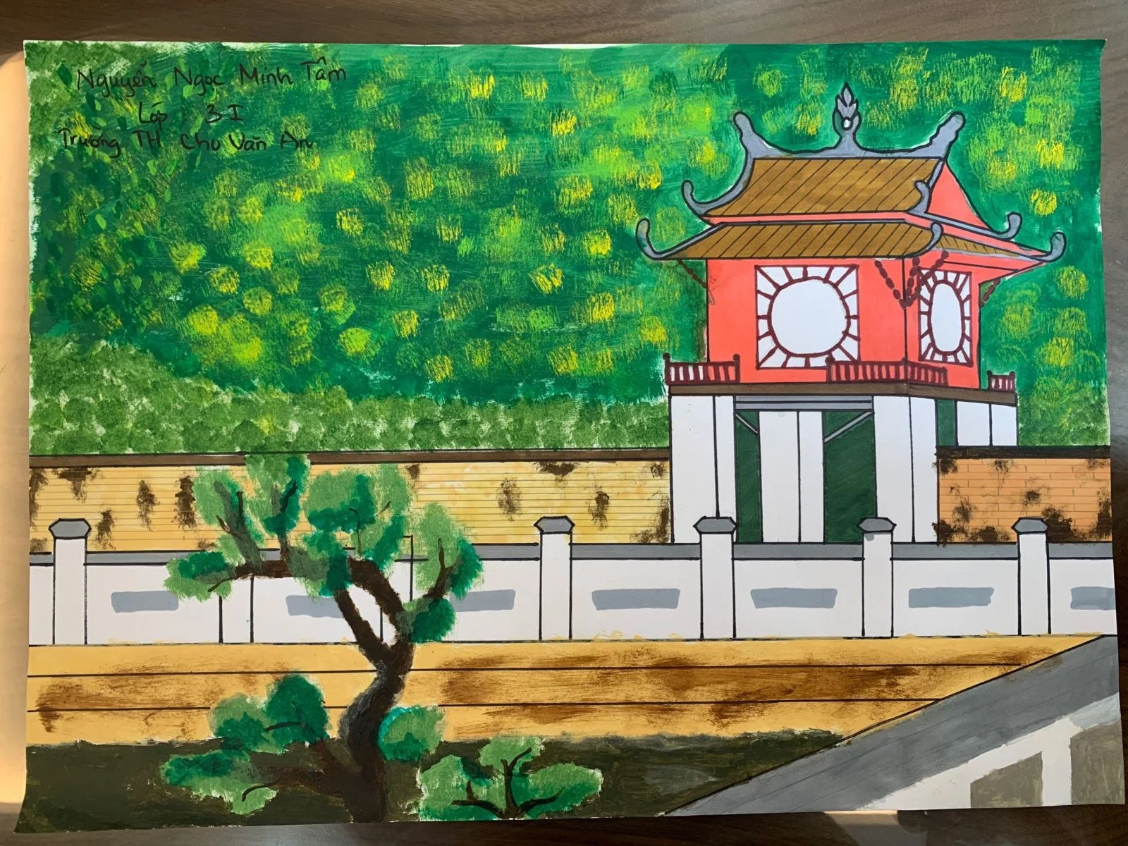 Tranh vẽ kiến trúc cổ Hà Nội