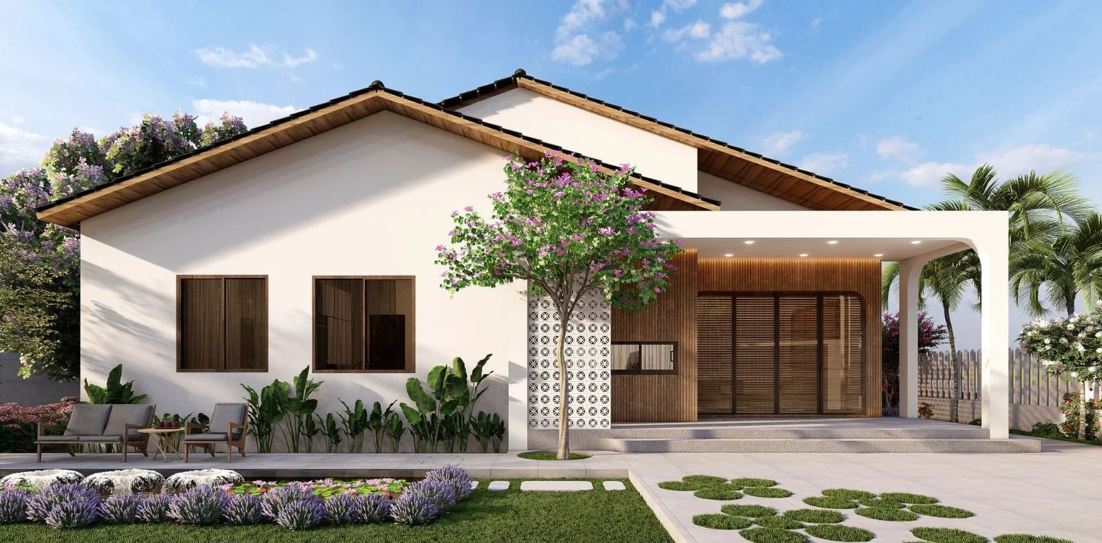 5 mẫu nhà cấp 4 đẹp lý tưởng có nhiều không gian thư giãn và sống xanh