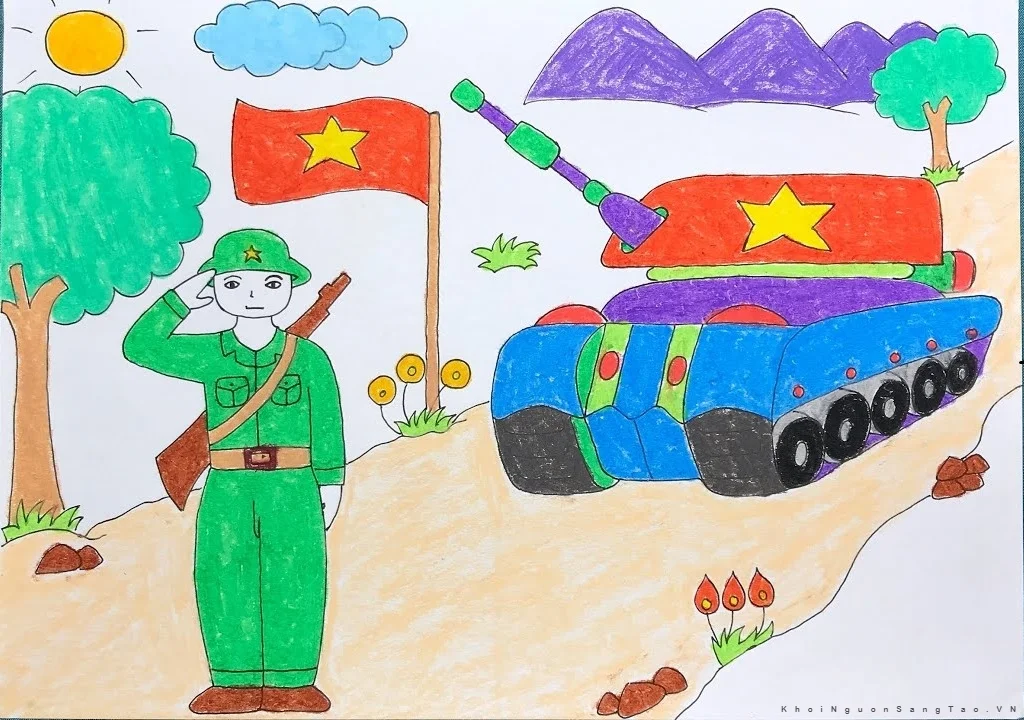 Tuyển chọn vẽ chú bộ đội đơn giản — hình 13