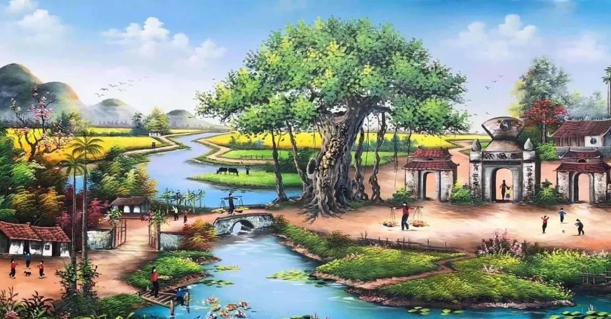 Các chủ đề vẽ tranh phong cảnh quê hương đặc sắc.