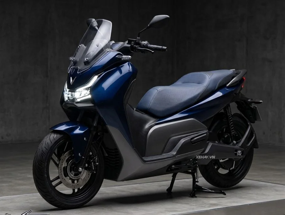 Rò rỉ hình ảnh xe máy điện mới của VinFast: Phong cách touring, tốc độ có thể đạt 130 km/h