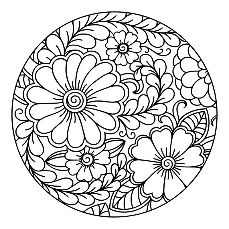 Tranh tô màu Mandala