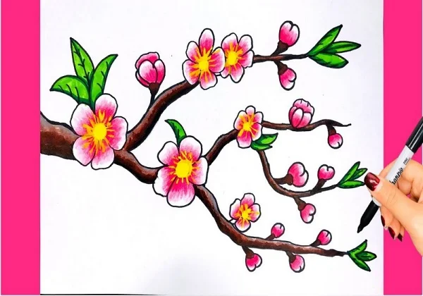 10 đề tài mùa xuân vẽ tranh ngày Tết đơn giản nhất
