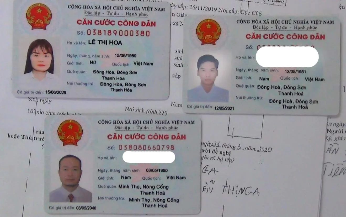 Phá đường dây làm giả căn cước công dân