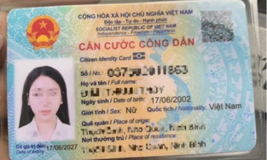 Minh họa chi tiết về ảnh cccd giả được sử dụng để cảnh báo rủi ro pháp lý.