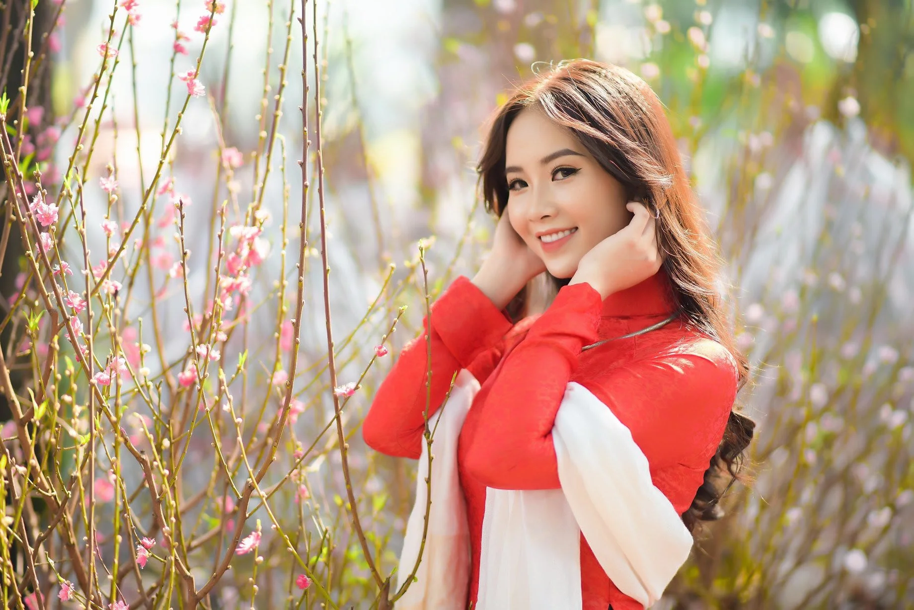 Ảnh áo dài tết