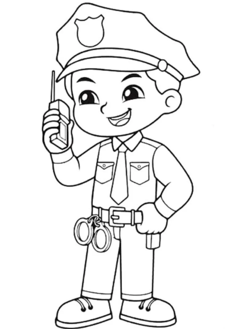 15 bức tranh tô màu dạy bé hiểu về nghề nghiệp trong tương lai (5)
