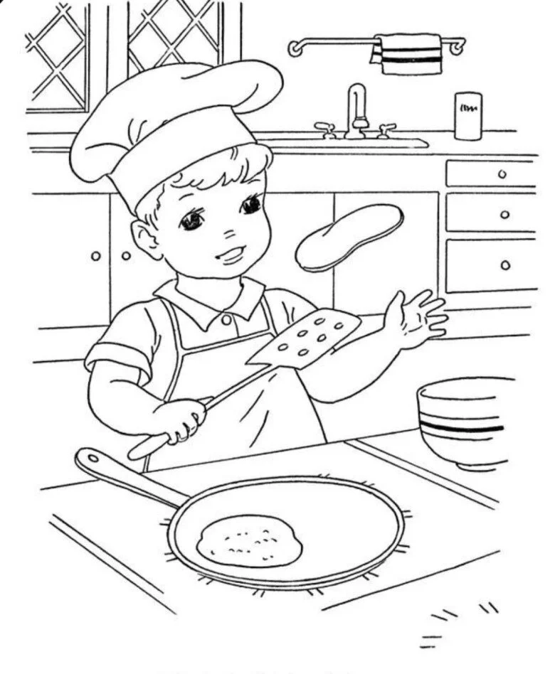 15 bức tranh tô màu dạy bé hiểu về nghề nghiệp trong tương lai (4)