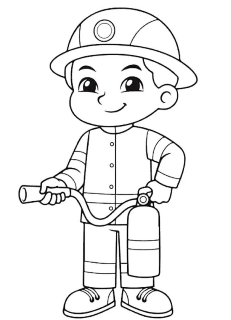 15 bức tranh tô màu dạy bé hiểu về nghề nghiệp trong tương lai (7)