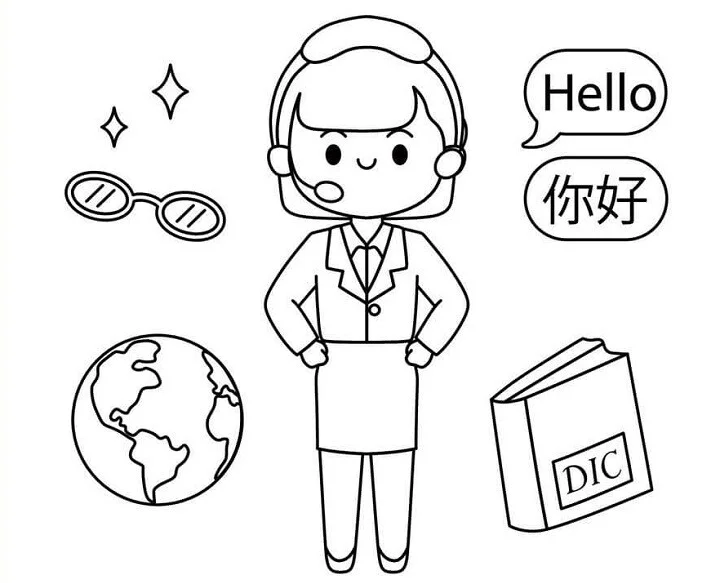 15 bức tranh tô màu dạy bé hiểu về nghề nghiệp trong tương lai (2)