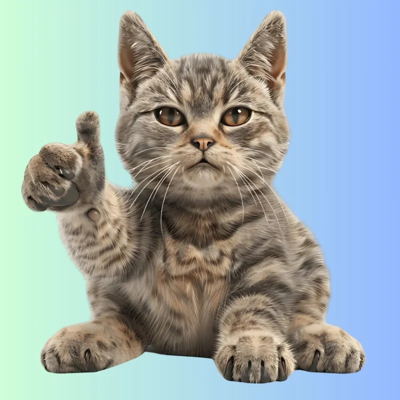 tải Ảnh meme mèo cười chỉ tay ok