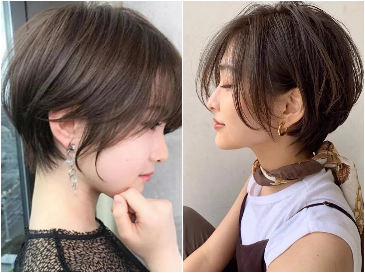 Cô gái với kiểu tóc tém nữ trẻ trung và thanh lịch