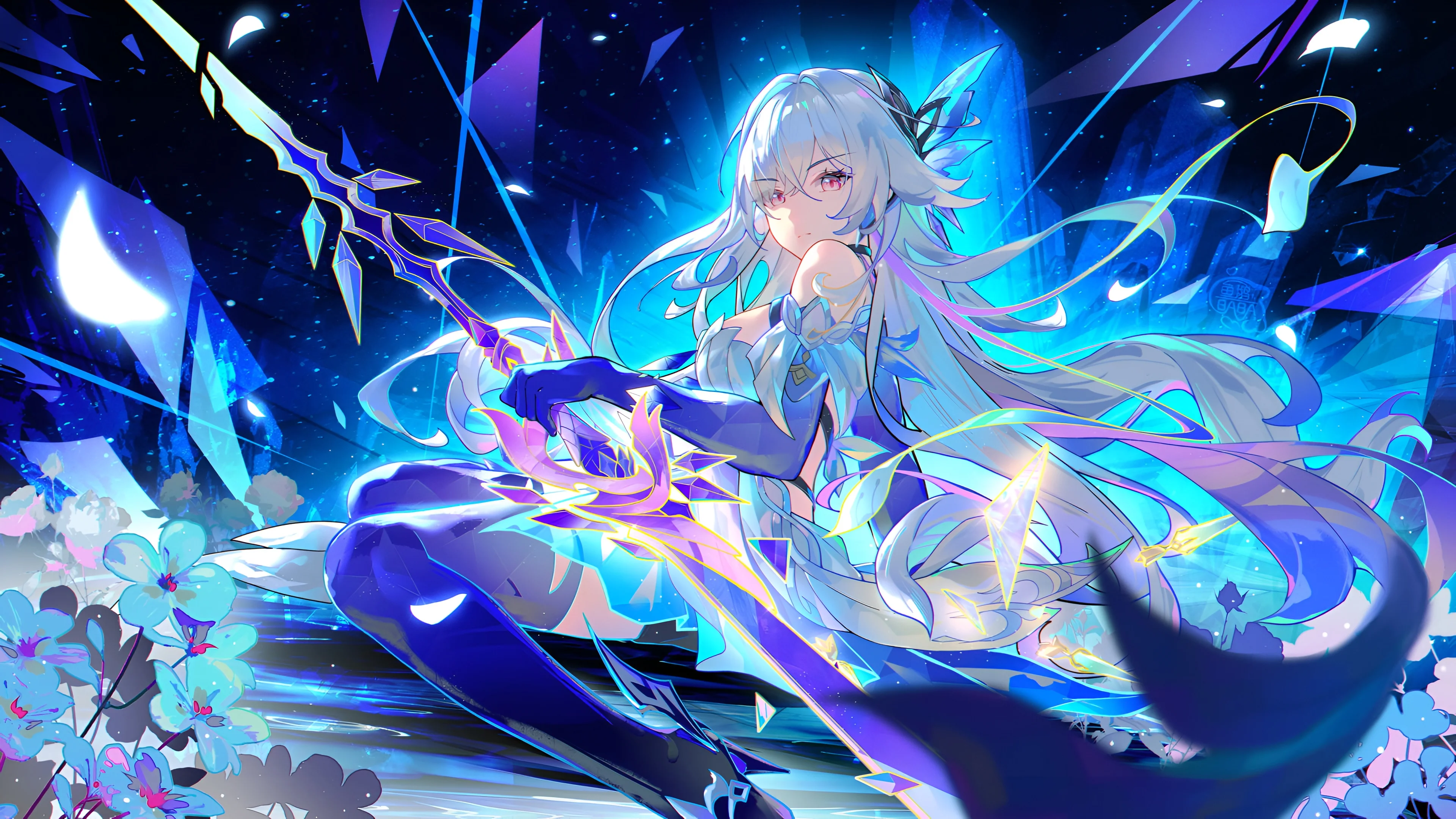 Skirk Genshin Impact Hình Nền Anime 4K | 3840x2160 | Wallpaper Alchemy